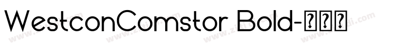WestconComstor Bold字体转换